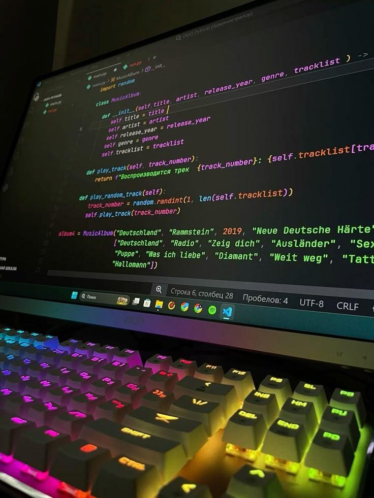 Mobile app project planning workspace with devices and development tools